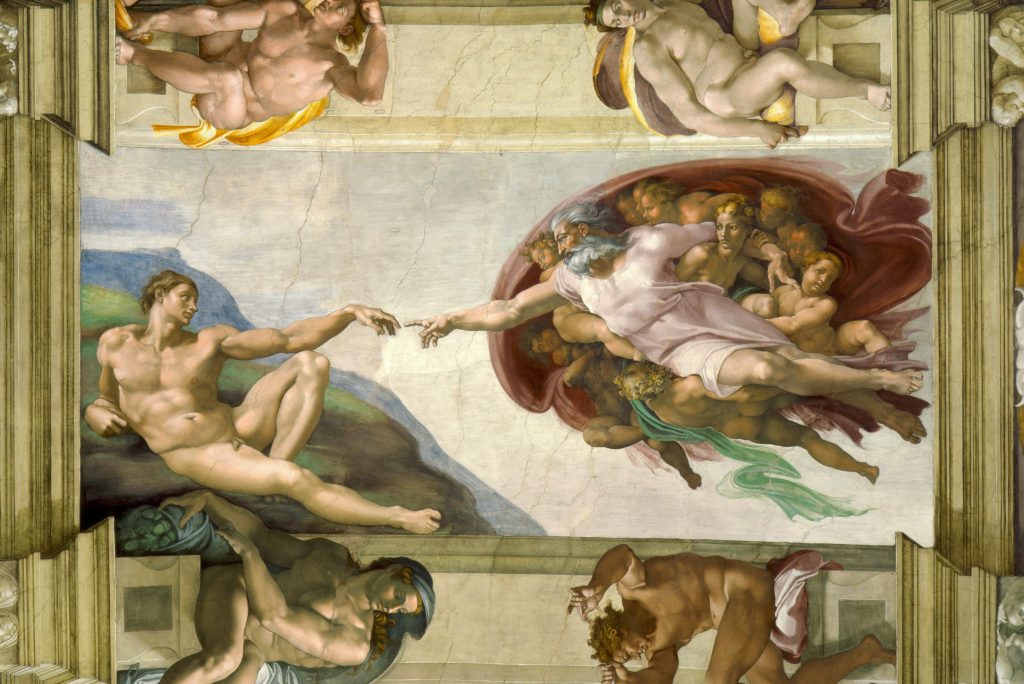 Michelangelo's Creation of Adam c. 1508-1512